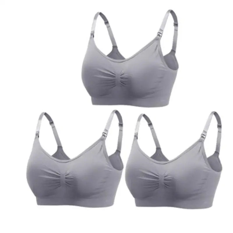 Soutiens-gorge d'allaitement et de maternité sans coutures, lot de 3 pièces : confort, maintien et allaitement facile