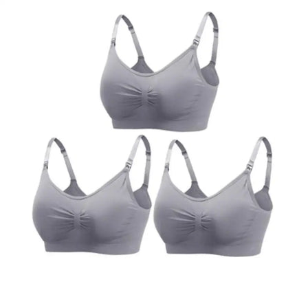 Soutiens-gorge d'allaitement et de maternité sans coutures, lot de 3 pièces : confort, maintien et allaitement facile