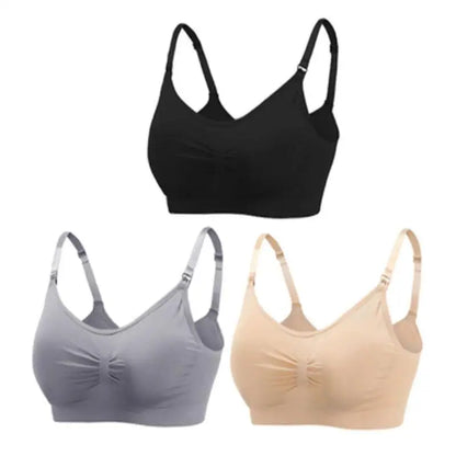 Soutiens-gorge d'allaitement et de maternité sans coutures, lot de 3 pièces : confort, maintien et allaitement facile