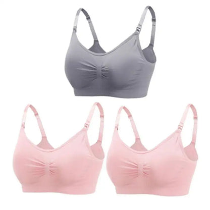 Soutiens-gorge d'allaitement et de maternité sans coutures, lot de 3 pièces : confort, maintien et allaitement facile