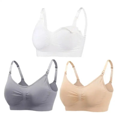 Soutiens-gorge d'allaitement et de maternité sans coutures, lot de 3 pièces : confort, maintien et allaitement facile
