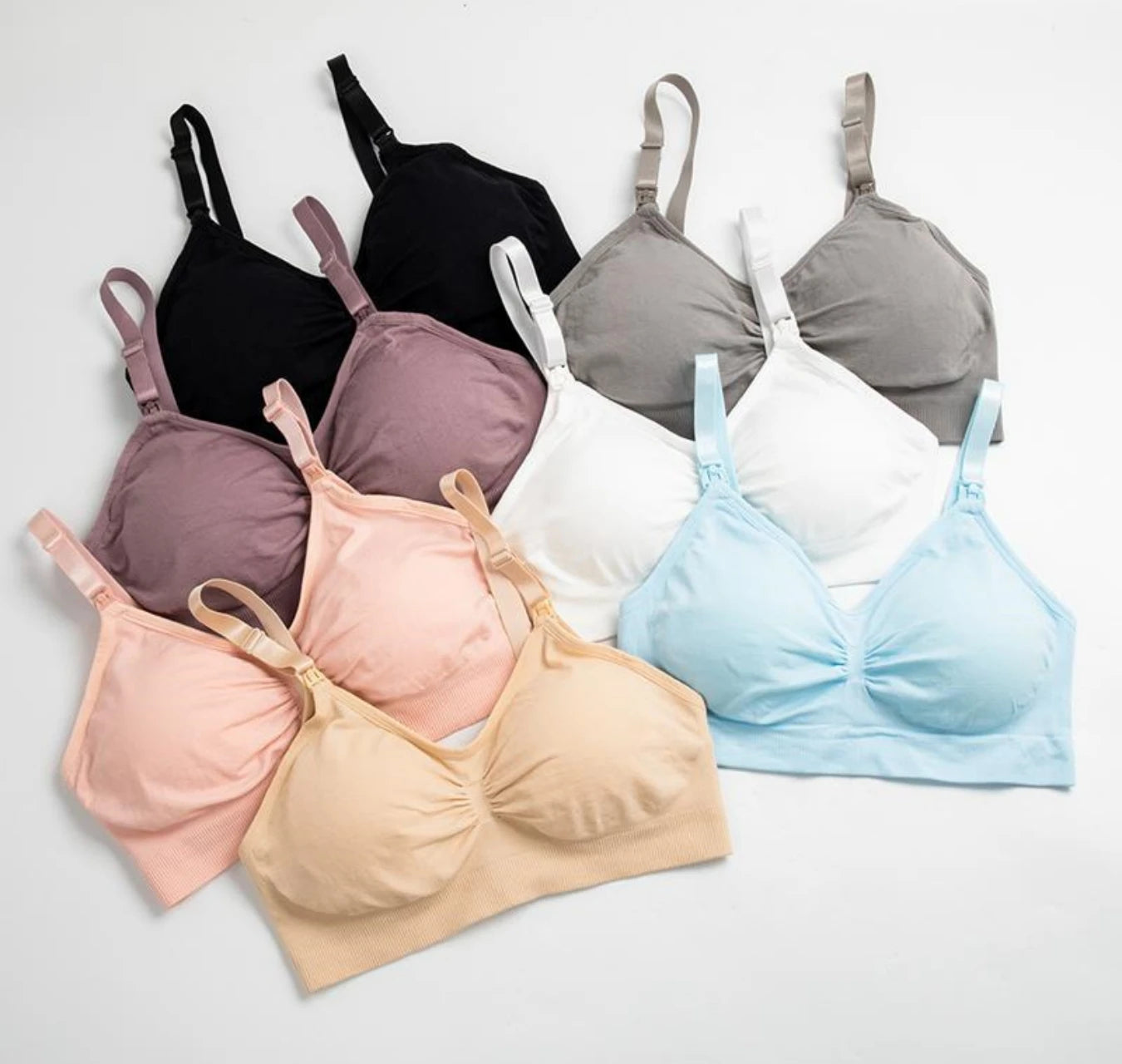 Soutiens-gorge d'allaitement et de maternité sans coutures, lot de 3 pièces : confort, maintien et allaitement facile