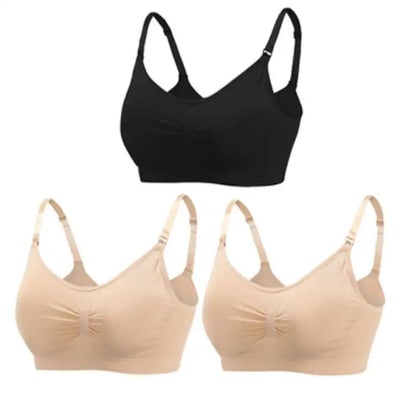 Soutiens-gorge d'allaitement et de maternité sans coutures, lot de 3 pièces : confort, maintien et allaitement facile