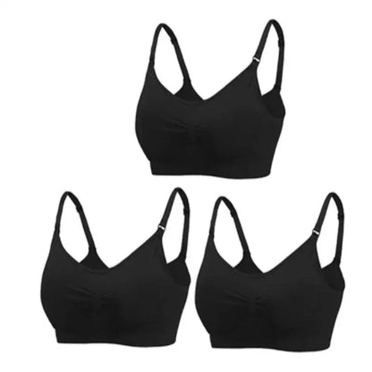 Soutiens-gorge d'allaitement et de maternité sans coutures, lot de 3 pièces : confort, maintien et allaitement facile