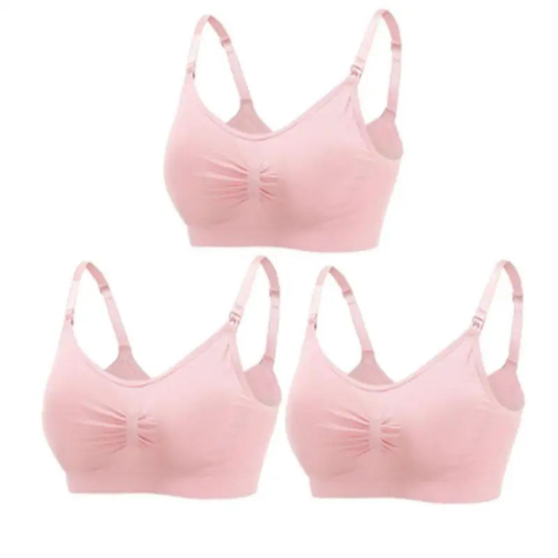 Soutiens-gorge d'allaitement et de maternité sans coutures, lot de 3 pièces : confort, maintien et allaitement facile