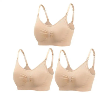 Soutiens-gorge d'allaitement et de maternité sans coutures, lot de 3 pièces : confort, maintien et allaitement facile