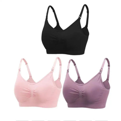 Soutiens-gorge d'allaitement et de maternité sans coutures, lot de 3 pièces : confort, maintien et allaitement facile