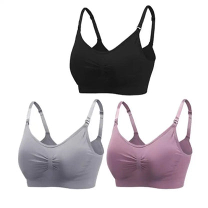 Soutiens-gorge d'allaitement et de maternité sans coutures, lot de 3 pièces : confort, maintien et allaitement facile